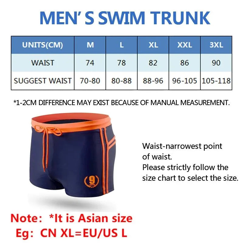 2023 Datifer Men's Swimtrunks Swimming Briefs Homens Maillot  Bain Male Swimwear Water Men Beach Swimsuit