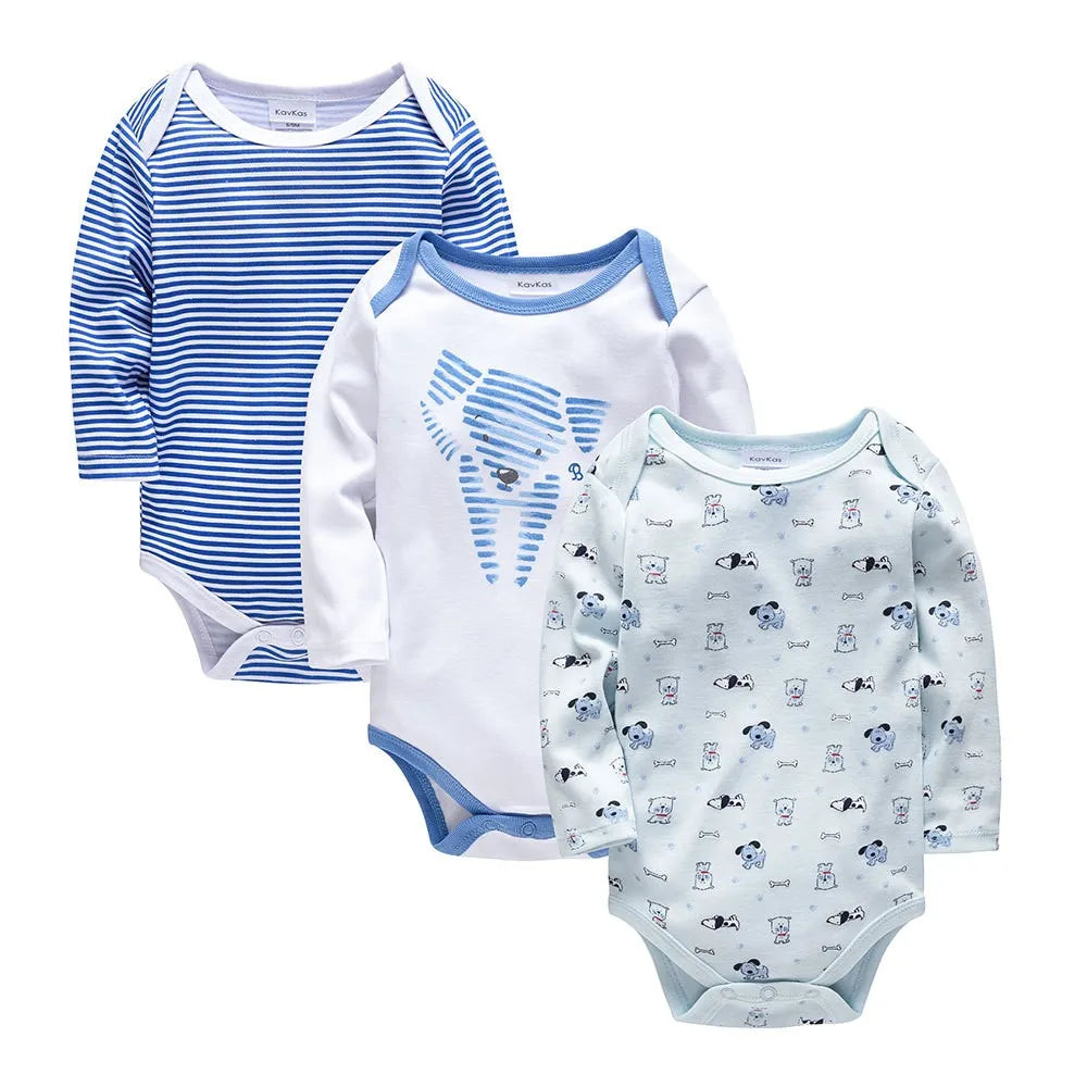 Three Piece Set SUMMER Newborn Babies Clothes for 3 Months Cartoon Triangle Climbing Suit