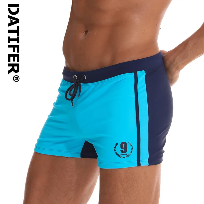 2023 Datifer Men's Swimtrunks Swimming Briefs Homens Maillot  Bain Male Swimwear Water Men Beach Swimsuit