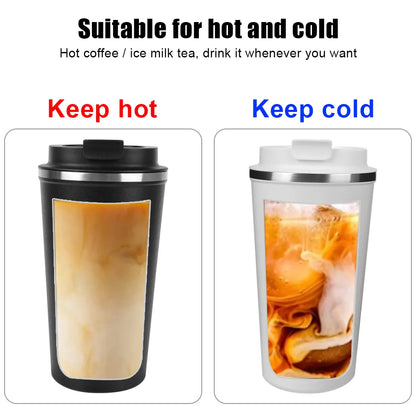 Thermo Cafe Car Thermos Mug for Tea Water Coffee Leak_Proof Travel 380/510ML Double Stainless Steel