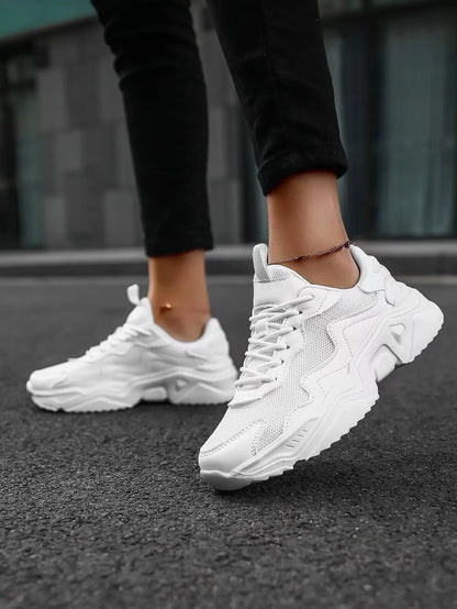 The Same Style of Sports Shoes for Men and Women, Casual Shoes, Running Shoes, Pure White, Fresh, Simple, Ultra-light,sneakers