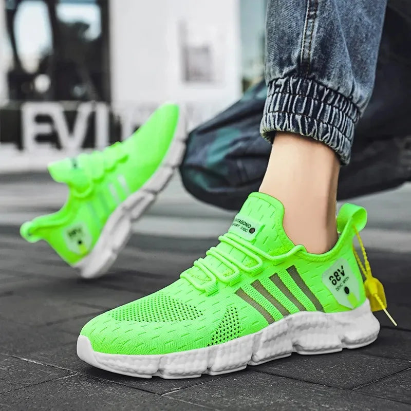 Unisex Sneakers Men Shoes Breathable Fashion High Quality Couple Running Tennis Shoes Comfortable Casual Shoes Women Tennis Pink