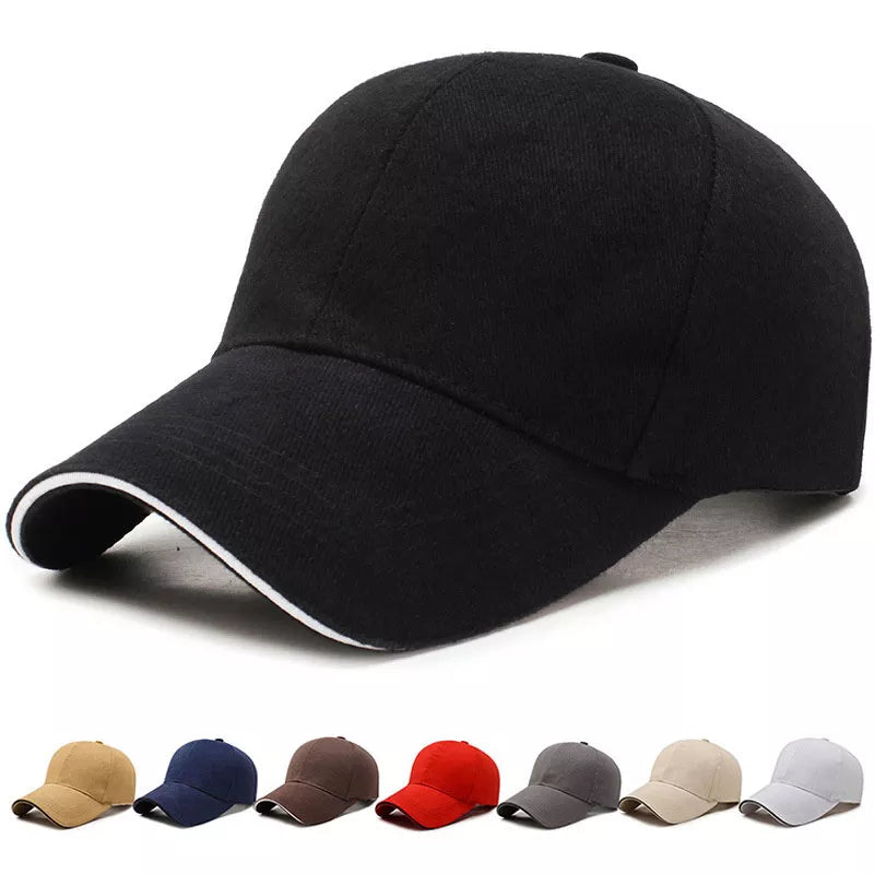 Men's Cotton Classic Cap Adjustable Buckle Closure Casual Gorras Hip Hop Dad Hats For Men