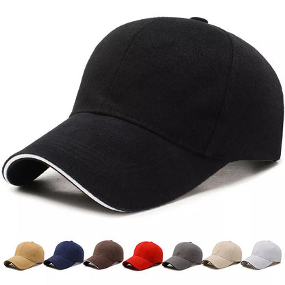 Men's Cotton Classic Cap Adjustable Buckle Closure Casual Gorras Hip Hop Dad Hats For Men