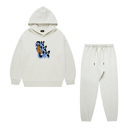 Designer Boys Sweatshirts Sets 2023 Autumn Winter Wear Fashion Print  Children Hoodies Pullover 2Pcs Kids Clothes Teen Boy Suit