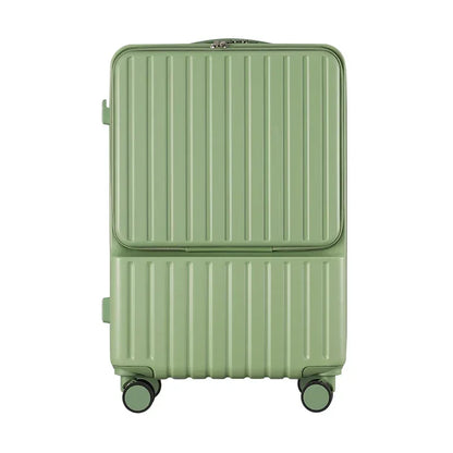 Luggage Female Fully Open Small Passenger Compartment Multi-functional Charging Travel Trolley Case Password Box