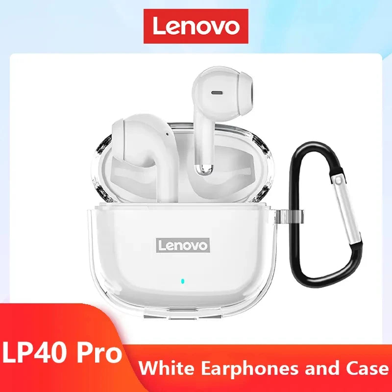 سماعات لينوفو LP40 Pro TWS الأصلية سماعة لاسلكية تعمل بالبلوتوث 5.1 سماعات رياضية للحد من الضوضاء سماعات تحكم باللمس