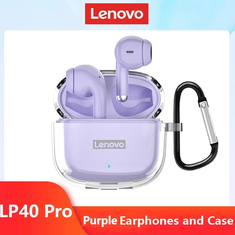 Original Lenovo LP40 Pro TWS Earphones Wireless Bluetooth 5.1 Sport Noise Reduction Headphones Touch Control 250mAH 2022