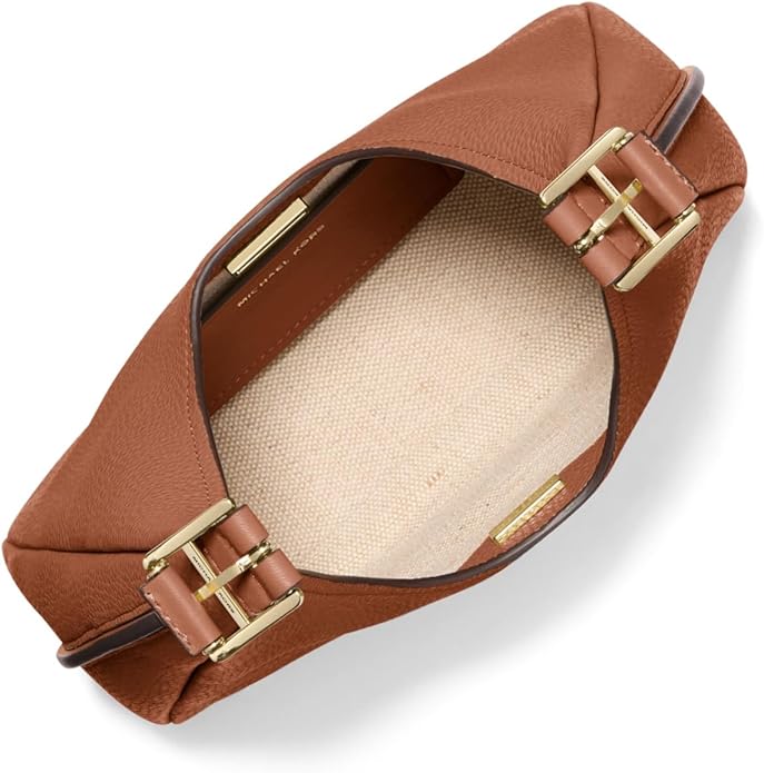 Michael Kors Nolita Small Pebbled Leather Hobo Shoulder Bag - Image 3