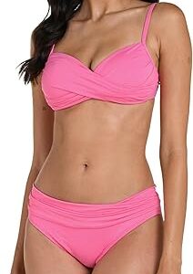 La Blanca Women’s Island Goddess Wrap Bikini Top – Elegant Over-the-Shoulder Supportive Swimwear
