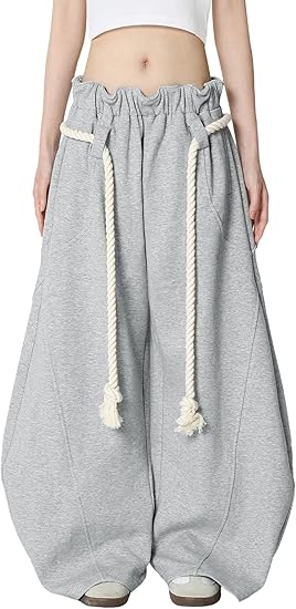 Aelfric Eden Super Baggy Barrel Sweatpants – Unisex Lantern-Style Wide Leg Trouser Pants