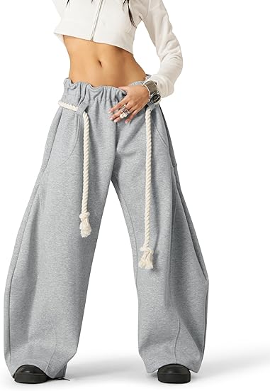 Aelfric Eden Super Baggy Barrel Sweatpants – Unisex Lantern-Style Wide Leg Trouser Pants - Image 2