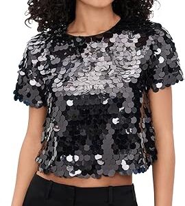 Endless Rose Women’s Fisheye Sequin Top