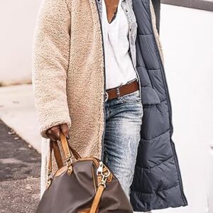 PRETTYGARDEN Women’s 2026 Oversized Long Shearling Coat