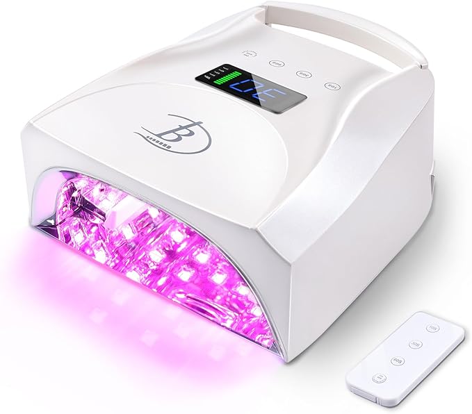 BIDUO 96W Rechargeable Cordless UV LED Nail Lamp
