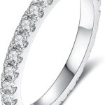 IMOLOVE Lab-Grown Diamond Eternity Wedding Band