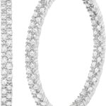 RINEY&KY 40mm Large Moissanite Hoop Earrings