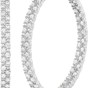 RINEY&KY 40mm Large Moissanite Hoop Earrings