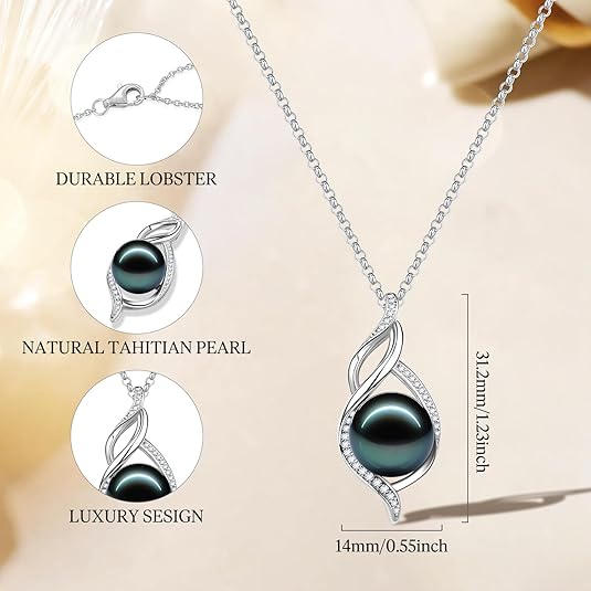 FANCIME "Moana Grace" Natural Tahitian Pearl Necklace - Image 2