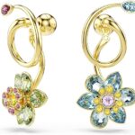 Swarovski Idyllia Asymmetrical Flower Drop Earrings