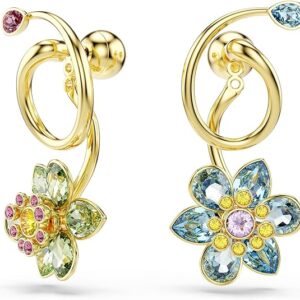 Swarovski Idyllia Asymmetrical Flower Drop Earrings