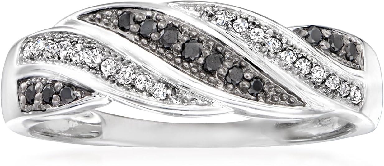 Ross-Simons 0.15 ct. t.w. Black and White Diamond