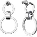 warovski Hollow Interlocking Hoop Earrings